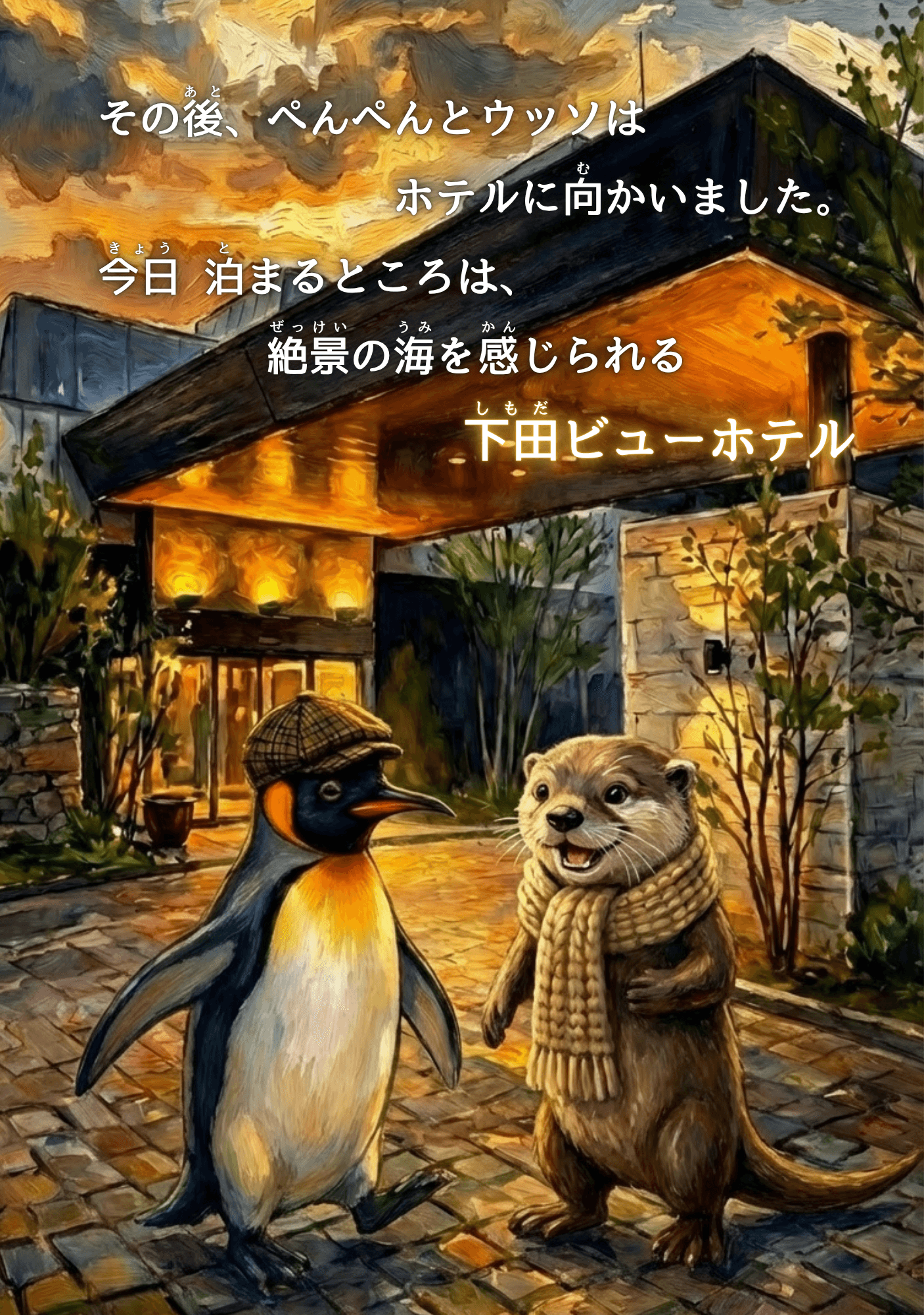 宿への到着